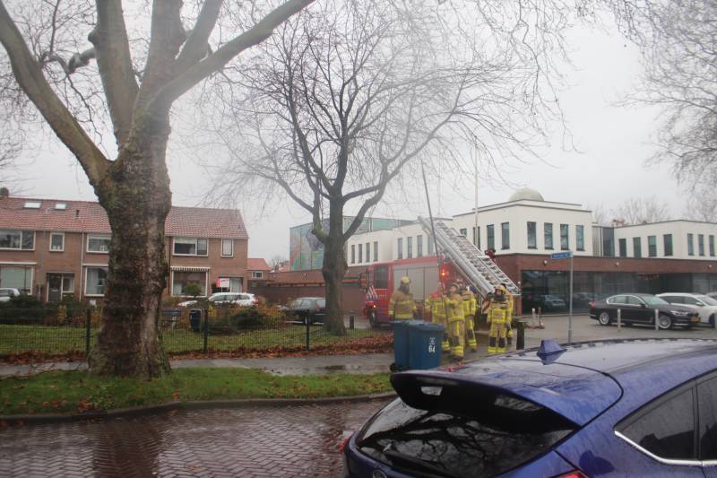 Brandweer haalt gevaarlijk loshangende takken uit boom