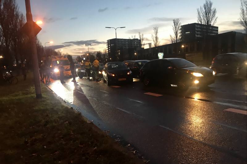 Vier auto's betrokken bij aanrijding