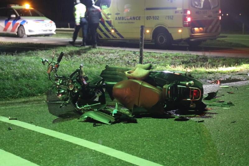Flinke schade na aanrijding met scooter