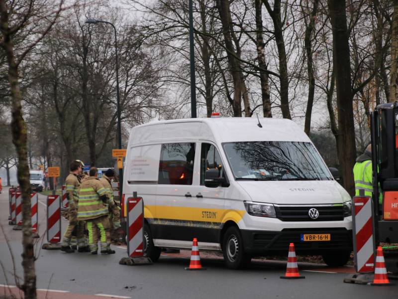 Gasleiding kapot getrokken bij graafwerkzaamheden