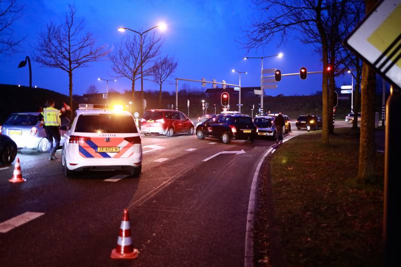 Meerdere voertuigen betrokken bij kop-staartbotsing