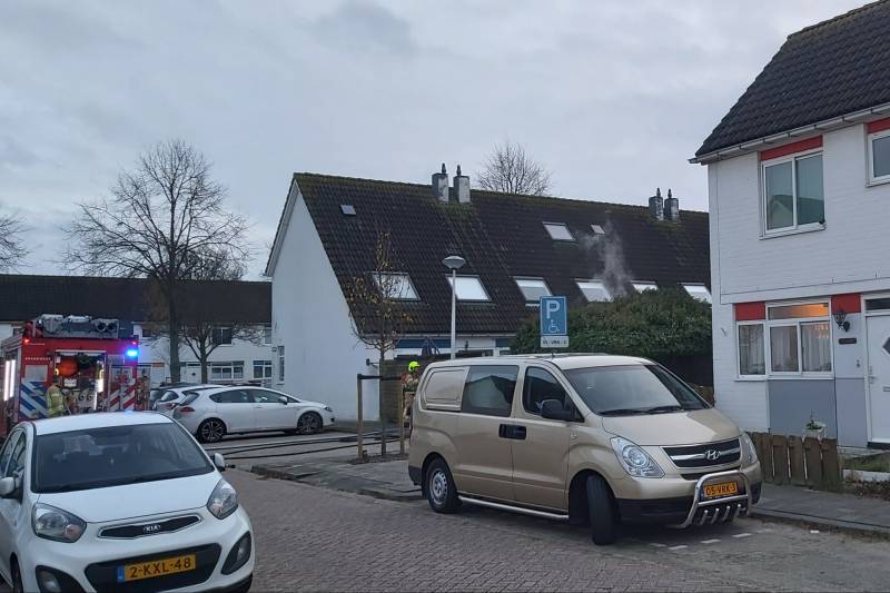 Veel rook bij brand in schuur