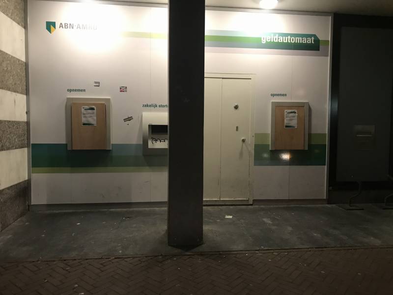 Pinautomaten ABN Amro bank gesloten