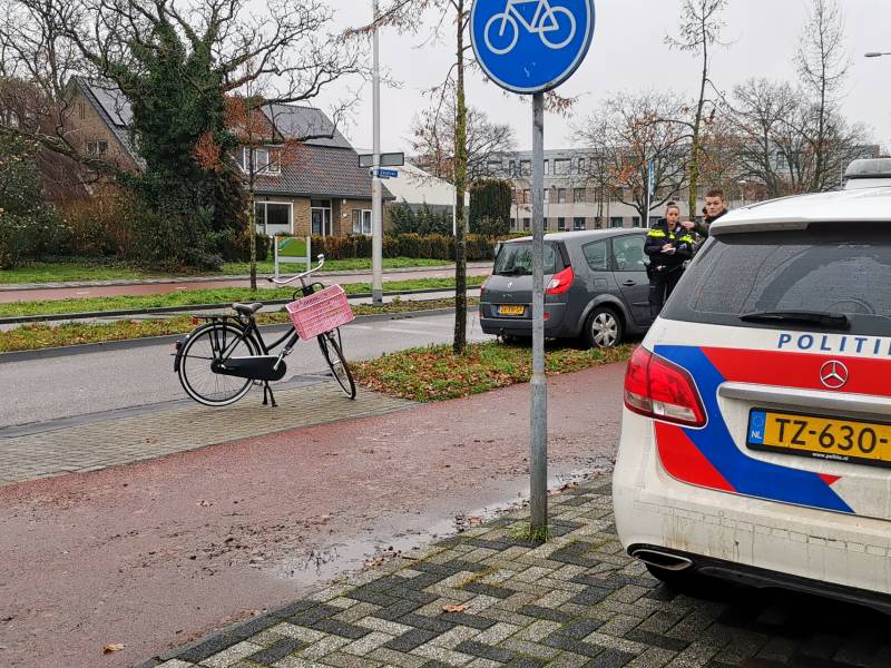 Fietser aangereden door personenauto