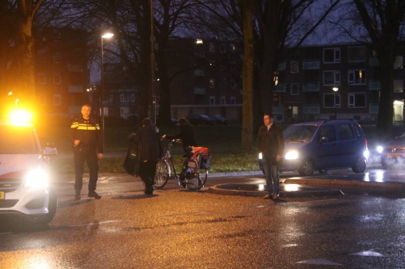 Fietser gewond na aanrijding met auto