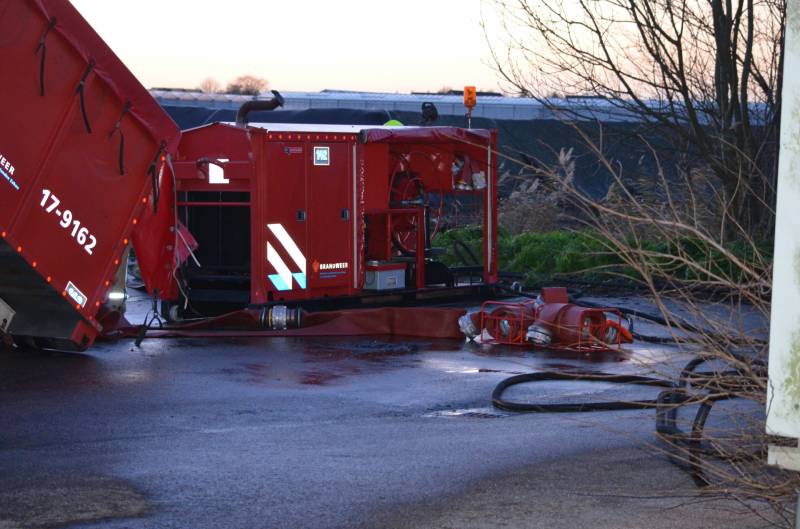 Brand in composthoop lastig te blussen