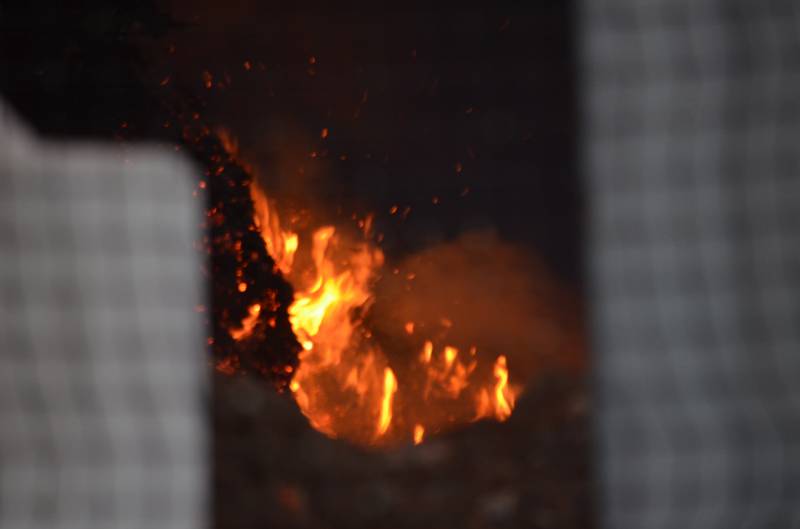 Brand in composthoop lastig te blussen