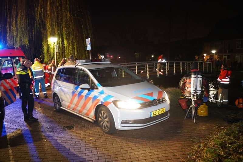 Hulpdiensten zoeken naar mogelijk persoon te water