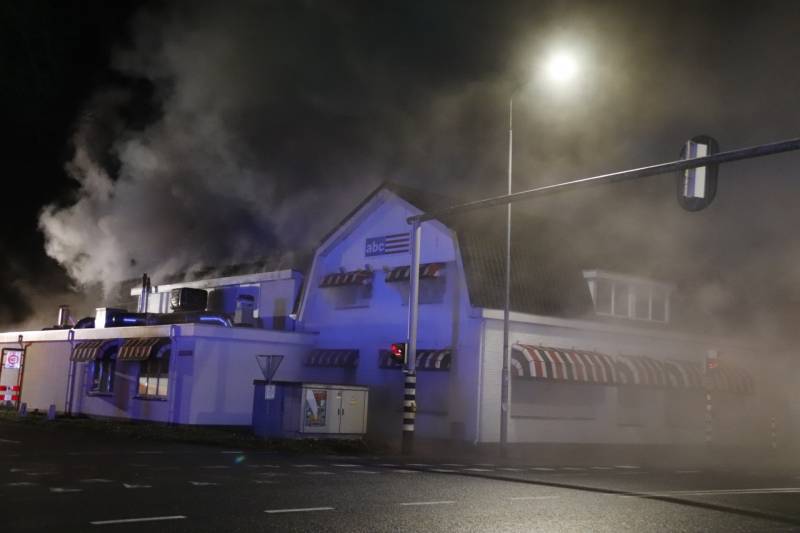 Uitslaande brand bij restaurant ABC