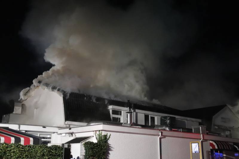Uitslaande brand bij restaurant ABC