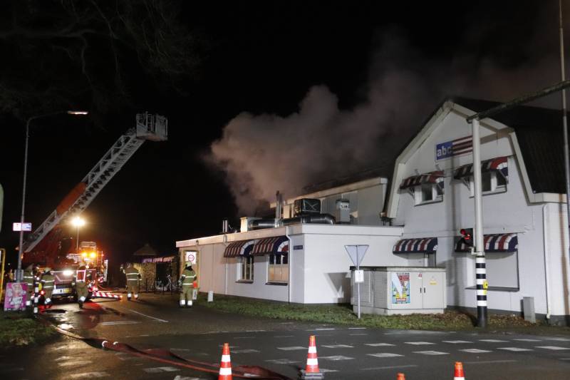 Uitslaande brand bij restaurant ABC