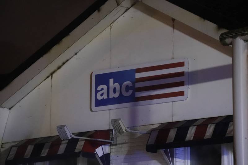 Uitslaande brand bij restaurant ABC