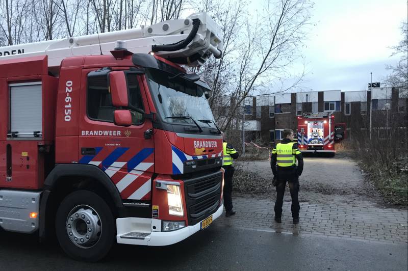 Brand in leegstand pand