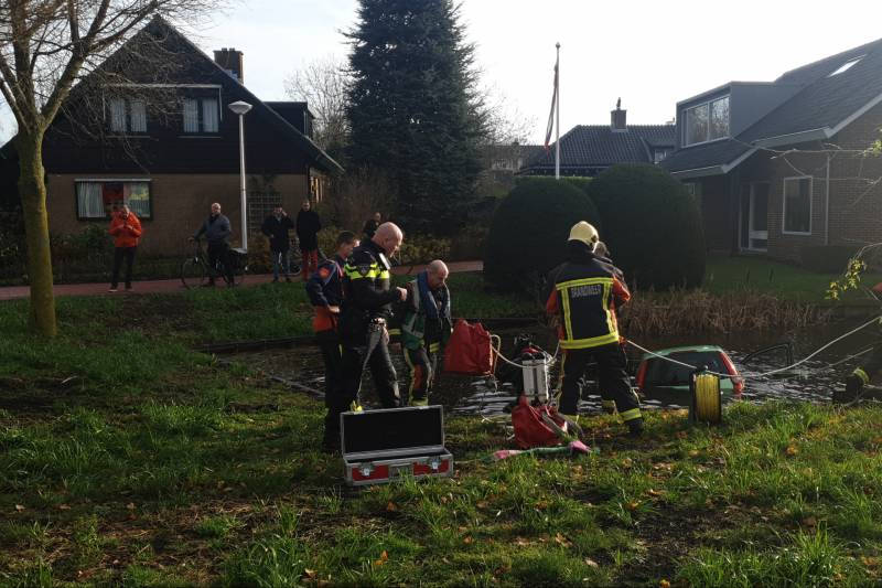 Auto te water geraakt