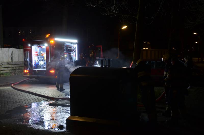 Opnieuw brand in papiercontainer