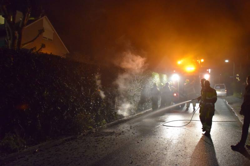 Heg verwoest na brand