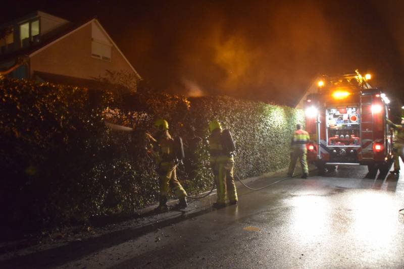 Heg verwoest na brand