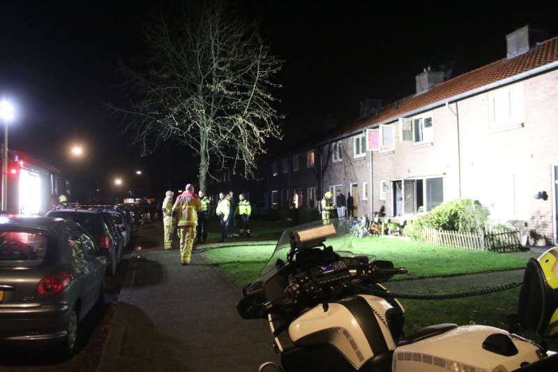 Veel rook bij brand in woning