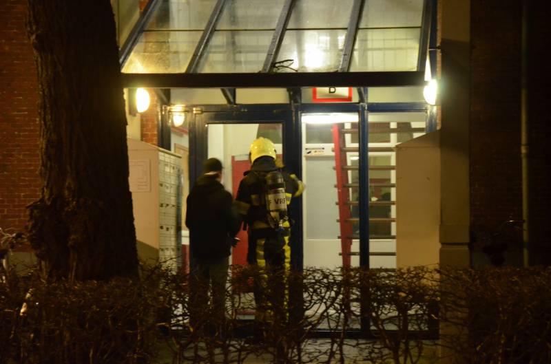 Rookontwikkeling door keukenbrand