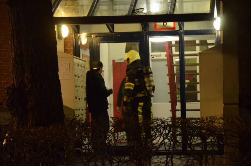 Rookontwikkeling door keukenbrand