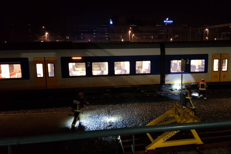 Spoorloper ontkomen aan de dood