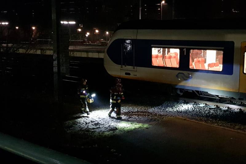 Spoorloper ontkomen aan de dood