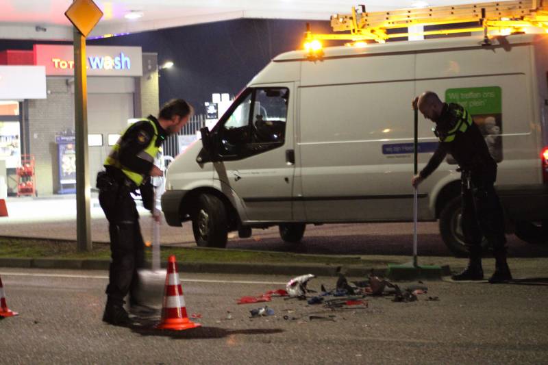 Twee gewonden bij ongeval tussen scooter en auto