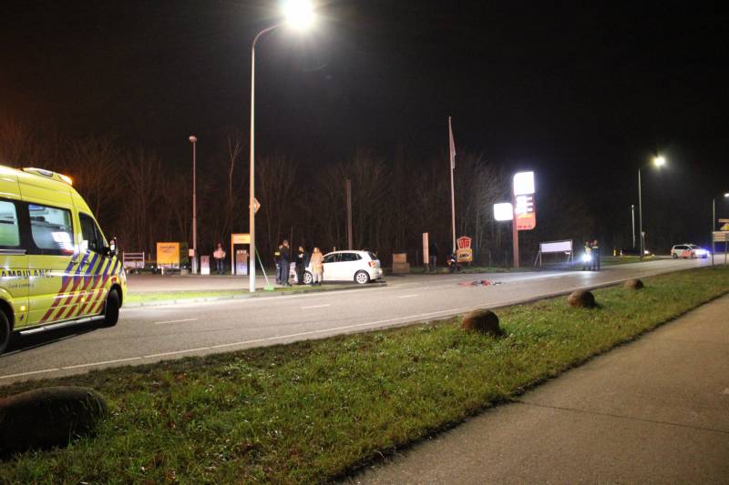 Twee gewonden bij ongeval tussen scooter en auto