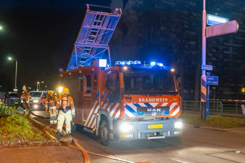 Flinke brand in slooppand