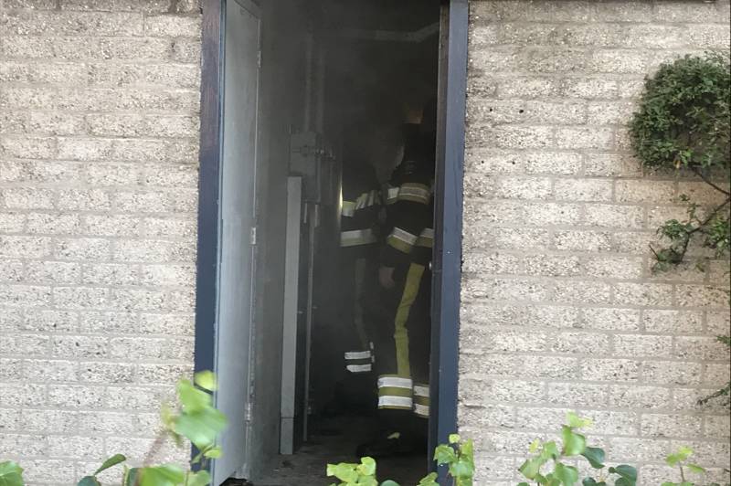 Waterleiding gesprongen in kelderbox