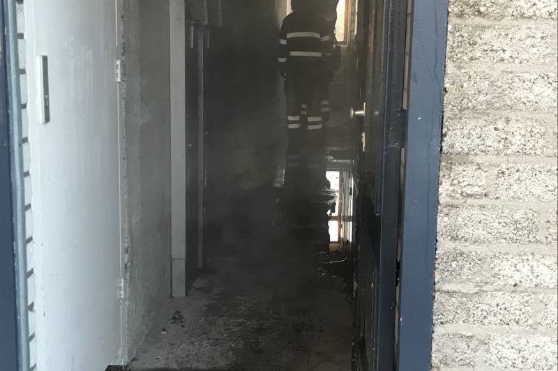 Waterleiding gesprongen in kelderbox