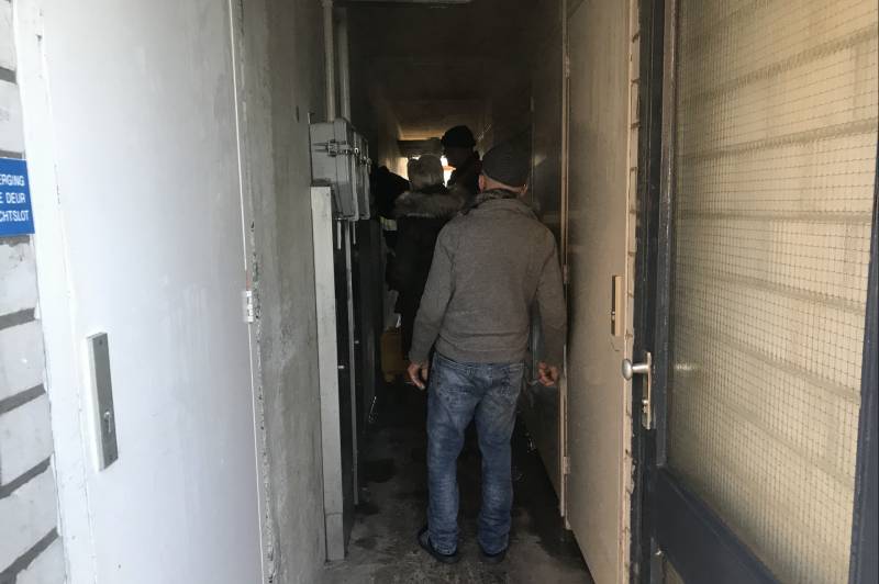 Waterleiding gesprongen in kelderbox