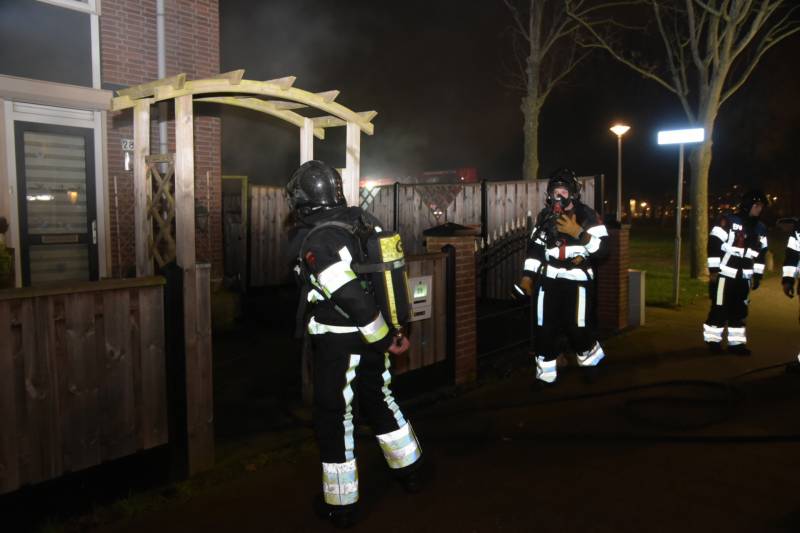 Slaapkamer woning verwoest door brand