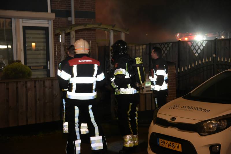 Slaapkamer woning verwoest door brand