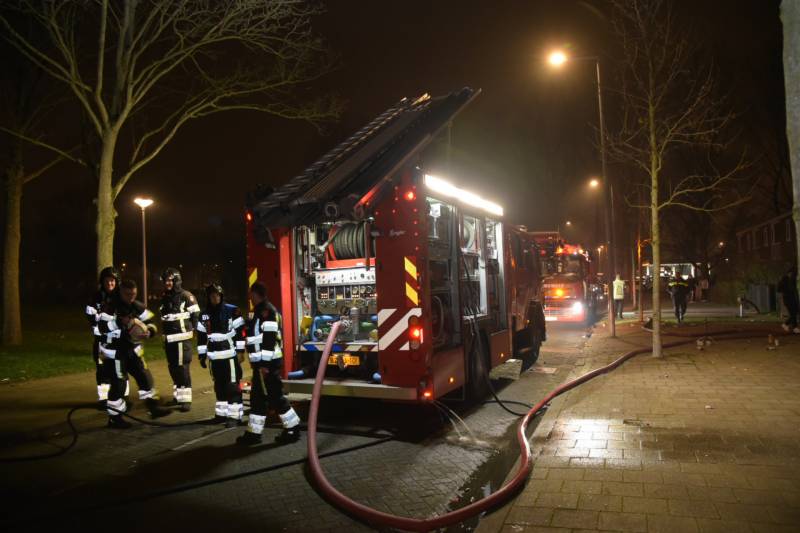 Slaapkamer woning verwoest door brand