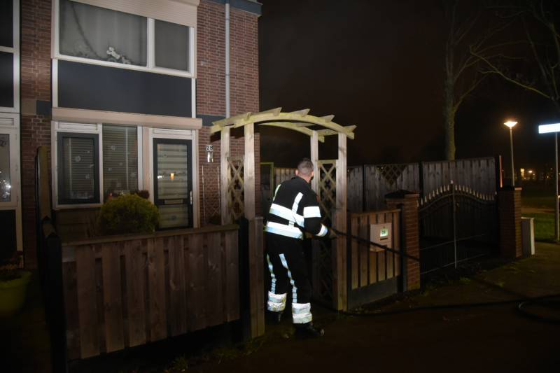 Slaapkamer woning verwoest door brand