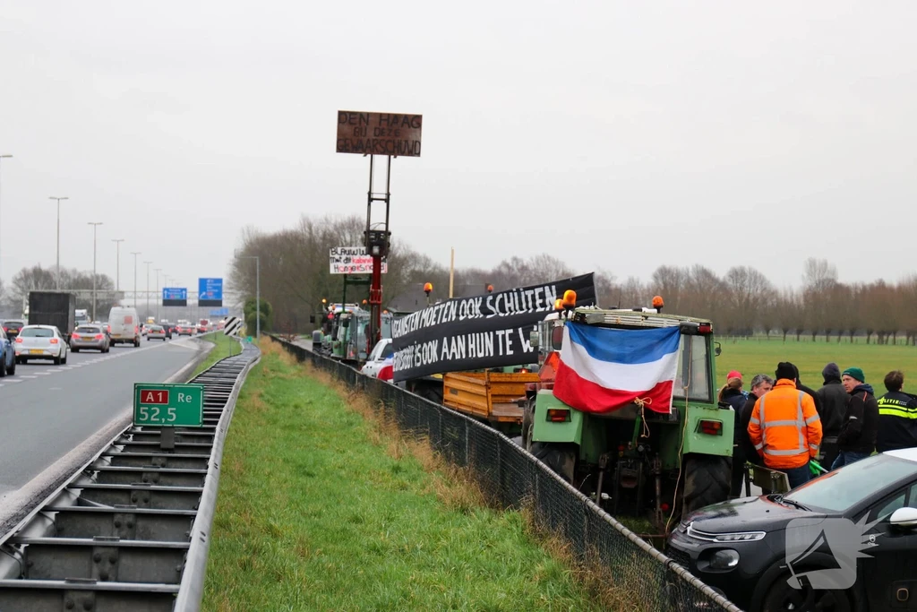Rijksweg A1 112 melding Terschuur 