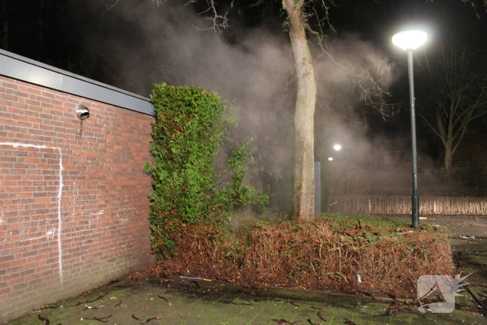 Heg vat vlam door vuurwerk