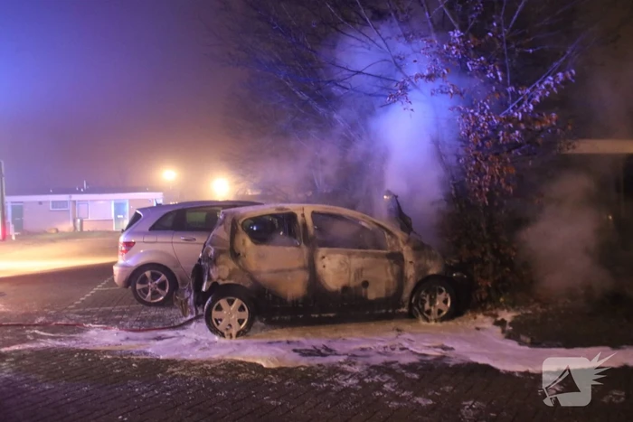 Auto brand volledig uit