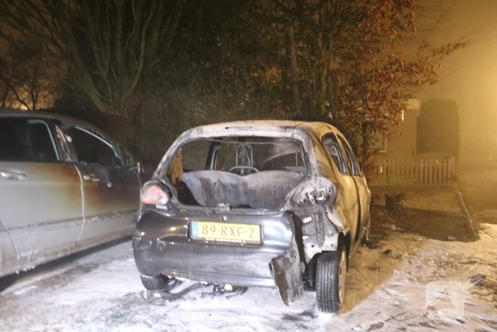 Auto brand volledig uit