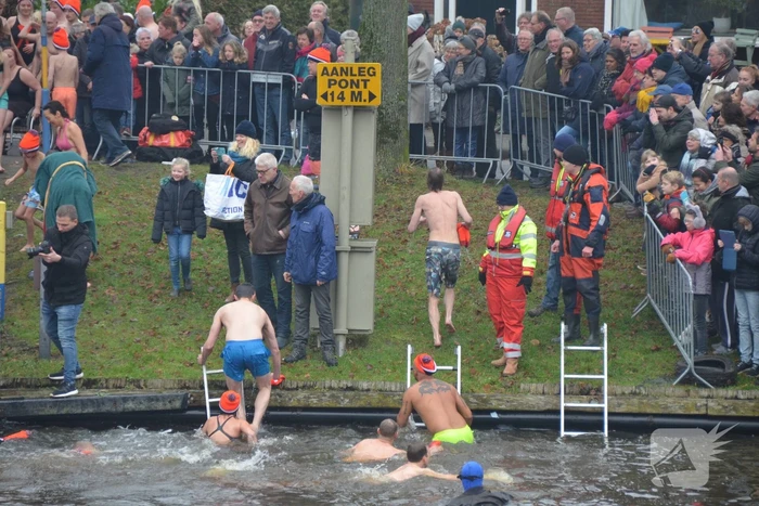 Veel toeschouwers bij nieuwjaarsduik