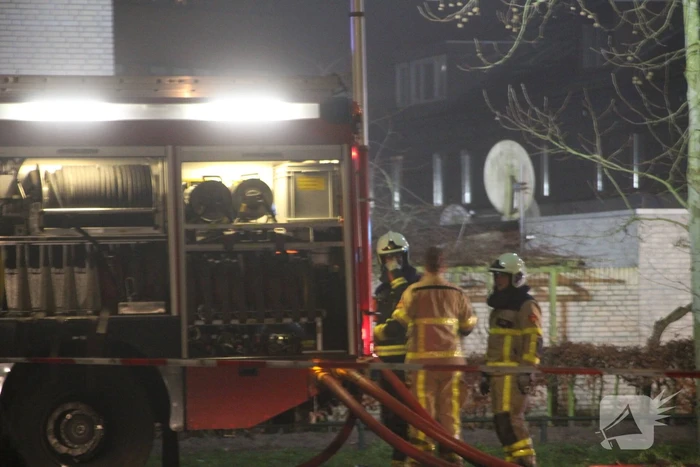 Flinke rookontwikkeling bij brand in woning