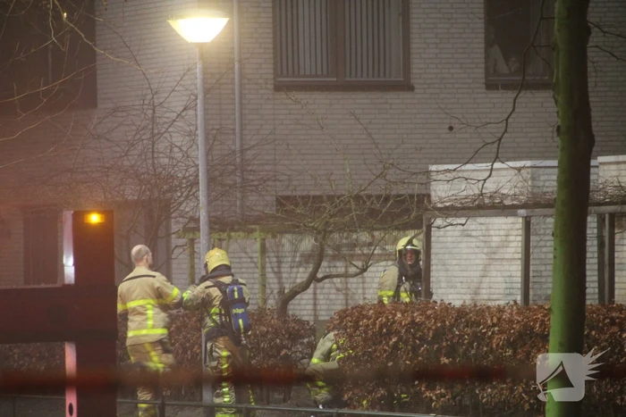 Flinke rookontwikkeling bij brand in woning
