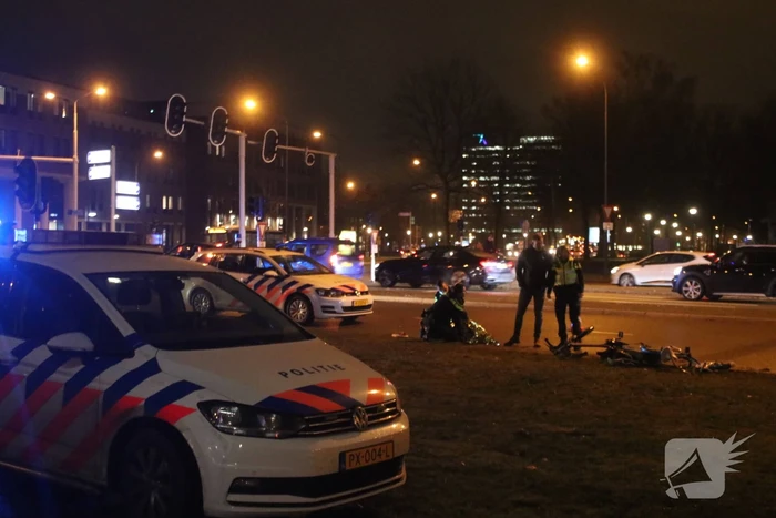 Fietsers aangereden door politieauto