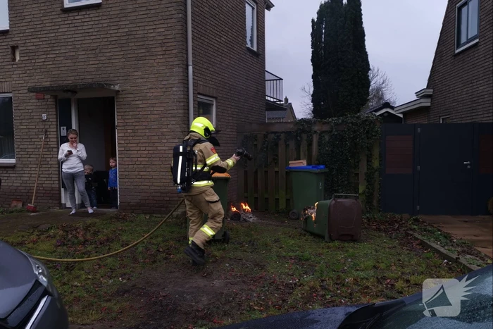Kliko tegen woning in brand