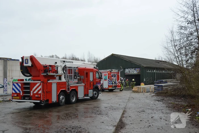 Opnieuw brand in leegstaande loods