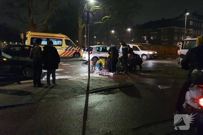 Scooterrijder gewond na aanrijding