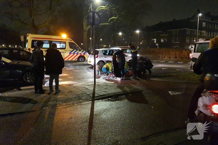 Scooterrijder gewond na aanrijding