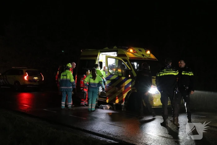 Auto over de kop geslagen