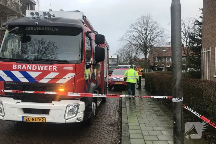 Gaslek bij flatgebouw
